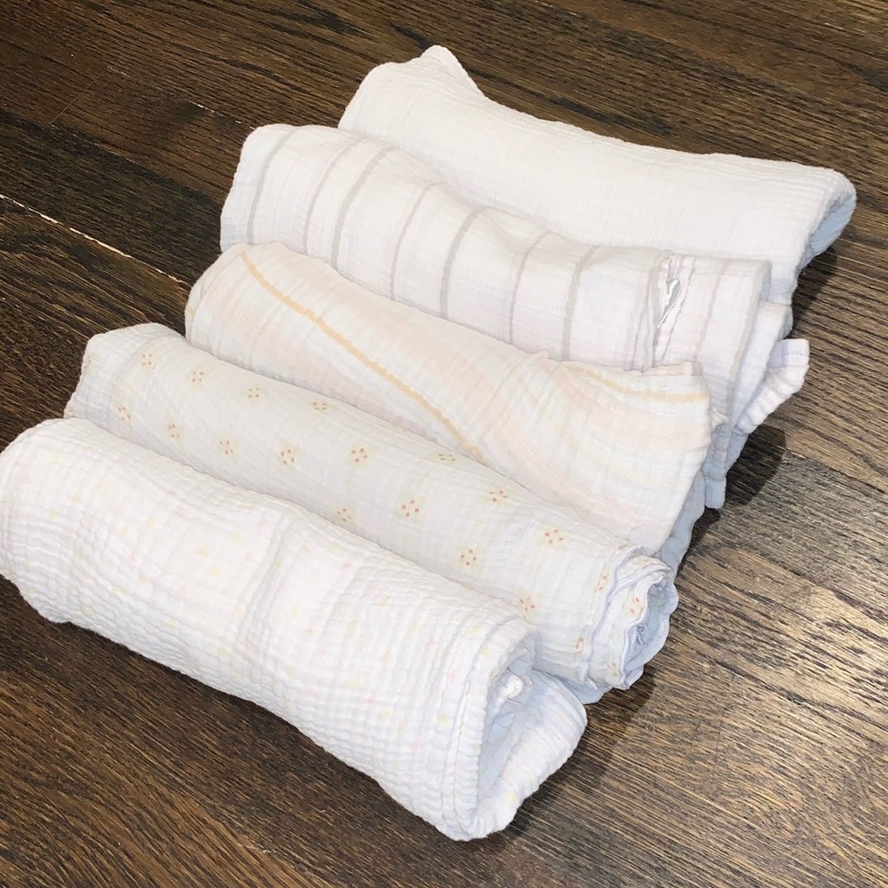 Aden and Anaïs swaddle blankets- muslin cotton